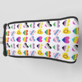 Pride Hearts Golf Club Cover Headcover (Vorderseite)