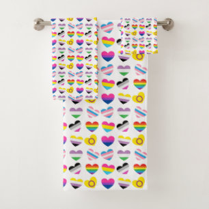 Pride Hearts Handtuch Set