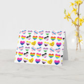 Pride Hearts Karte (Gelbe Blume)