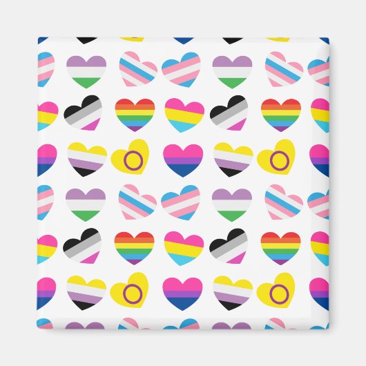 Pride Hearts Magnet (Vorne)