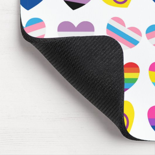 Pride Hearts Mousepad (Ecke)
