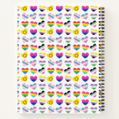 Pride Hearts Notebook Notizblock (Rückseite)
