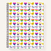 Pride Hearts Notebook Notizblock (Vorderseite)