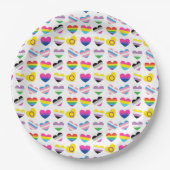 Pride Hearts Paper-Teller Pappteller (Vorderseite)