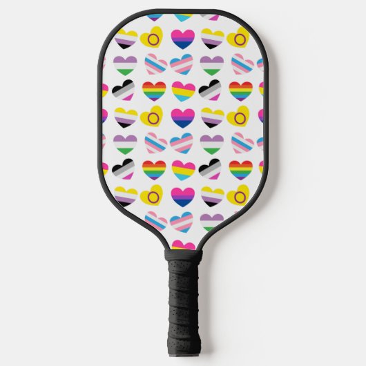 Pride Hearts Pickleball Racket Schläger (Vorderseite)