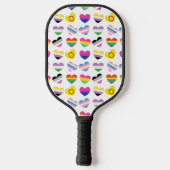 Pride Hearts Pickleball Racket Schläger (Rückseite)