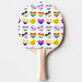 Pride Hearts Ping Pong Paddle Tischtennis Schläger (Vorderseite)