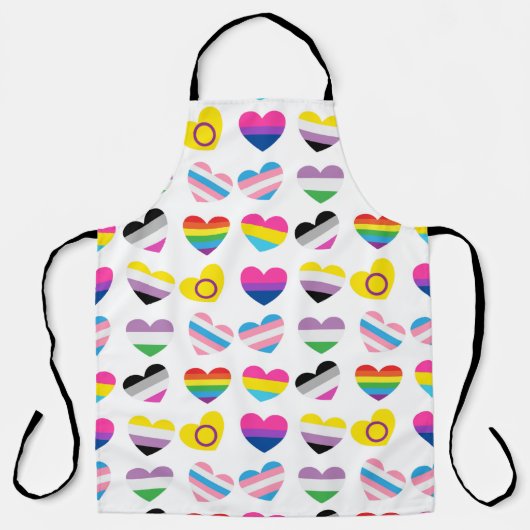 Pride Hearts Schürze (Vorderseite)