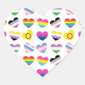 Pride Hearts Stickers (Vorderseite)