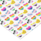 Pride Hearts Tablecloth Tischdecke (Schrägansicht)