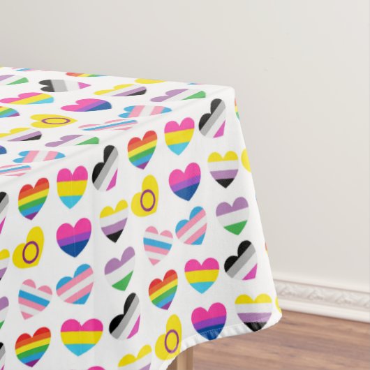 Pride Hearts Tablecloth Tischdecke (Beispiel)