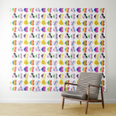 Pride Hearts Tapestry Wandteppich (Beispiel (Horizontal))