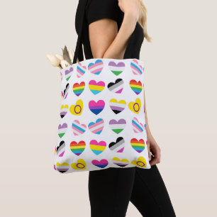 Pride Hearts Tote Bag Tasche