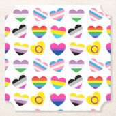 Pride Hearts Untersetzer (Vorderseite)
