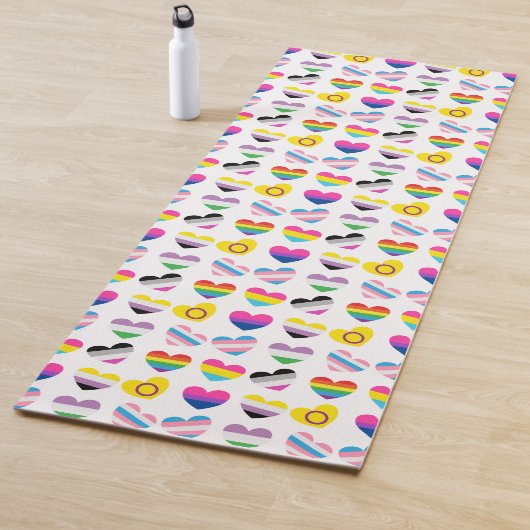 Pride Hearts Yoga Mat Yogamatte (Beispiel)