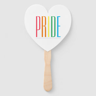 PRIDE Herz Form Hand Fans Fächer