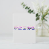 Pride Holo | Genderfluid Pride Postkarte (Stehend Vorderseite)