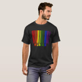 Pride Human Barcode Rainbow T-Shirt (Vorne ganz)