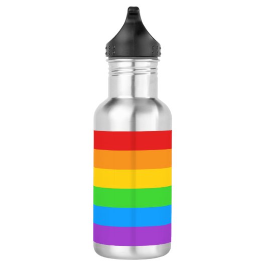 Pride Hydrate: Regenbogenflagge Edelstahlflasche (Rechts)