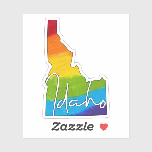 PRIDE Idaho Staat Aufkleber (Blatt)