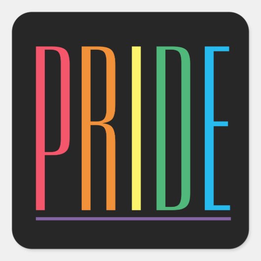 PRIDE II Kleine Aufkleber (Vorderseite)
