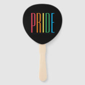 PRIDE II Paddle Form Hand Fans Fächer (Rückseite)