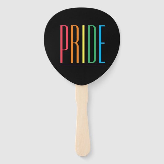 PRIDE II Paddle Form Hand Fans Fächer (Vorderseite)