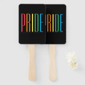 PRIDE II Rectangle Hand Fans Fächer (Vorne und Hinten)
