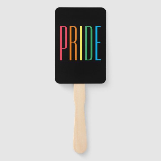 PRIDE II Rectangle Hand Fans Fächer (Rückseite)