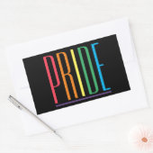 PRIDE II-Rectangle-Sticker Rechteckiger Aufkleber (Umschlag)