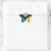 Pride Inclusive Diversity Regenbogen Lgbtq Schwule Stern-Aufkleber (Tasche)