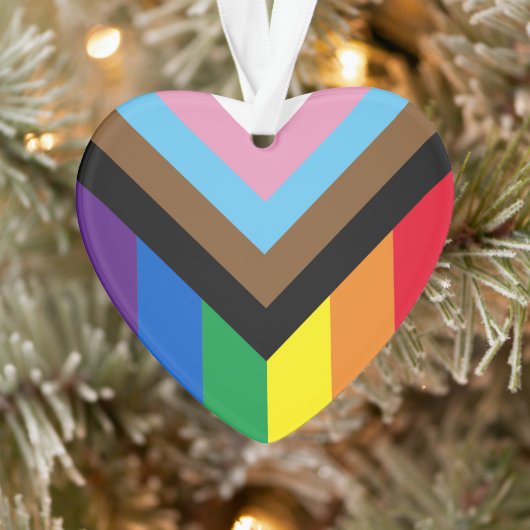 Pride Inklusive Regenbogen Lgbtq Gay Diversity Her Ornament (Baum)