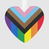 Pride Inklusive Regenbogen Lgbtq Gay Diversity Her Ornament (Vorderseite)