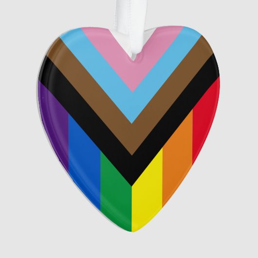 Pride Inklusive Regenbogen Lgbtq Gay Diversity Her Ornament (Vorderseite)