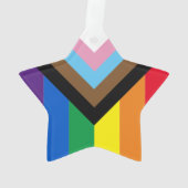 Pride Inklusive Regenbogen Lgbtq Gay Diversity Ste Ornament (Rückseite)