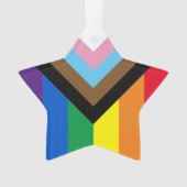 Pride Inklusive Regenbogen Lgbtq Gay Diversity Ste Ornament (Vorderseite)