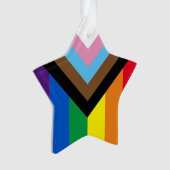 Pride Inklusive Regenbogen Lgbtq Gay Diversity Ste Ornament (Vorderseite)