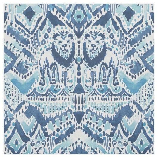 PRIDE INSIDE Lion Tribal Aqua Wasserfarbe Stoff (Muster)