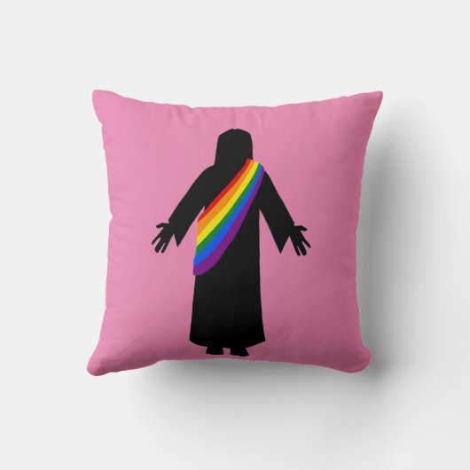Pride Jesus Pillow Kissen (Rückseite)