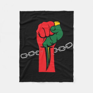 Pride Juneteenth feiert 1865 Afro Fleecedecke