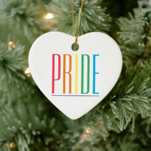 PRIDE Keramik Herzdekoration Ornament