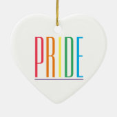 PRIDE Keramik Herzdekoration Ornament (Hinten)