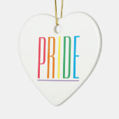 PRIDE Keramik Herzdekoration Ornament (Links)