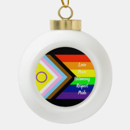 Pride Keramik Kugel-Ornament