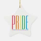 PRIDE Keramik Star Ornament (Vorne)