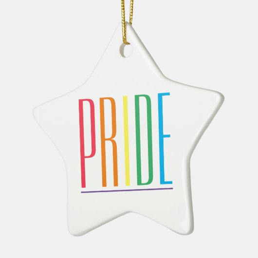 PRIDE Keramik Star Ornament (Links)