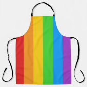 Pride Kitchen: Regenbogenflagge Schürze (Vorderseite)