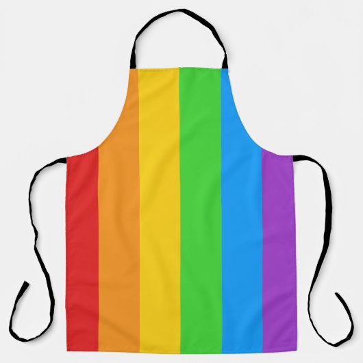 Pride Kitchen: Regenbogenflagge Schürze (Vorderseite)