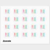 PRIDE Kleine Round Stickers (Blatt)