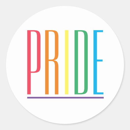 PRIDE Kleine Round Stickers (Vorderseite)
